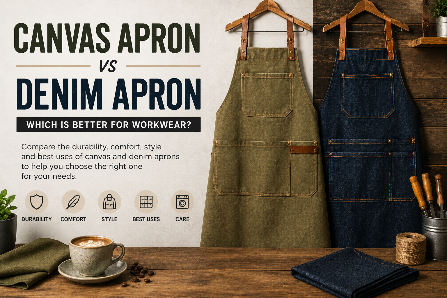Canvas Apron vs Denim Apron: Which Is Better for Workwear?