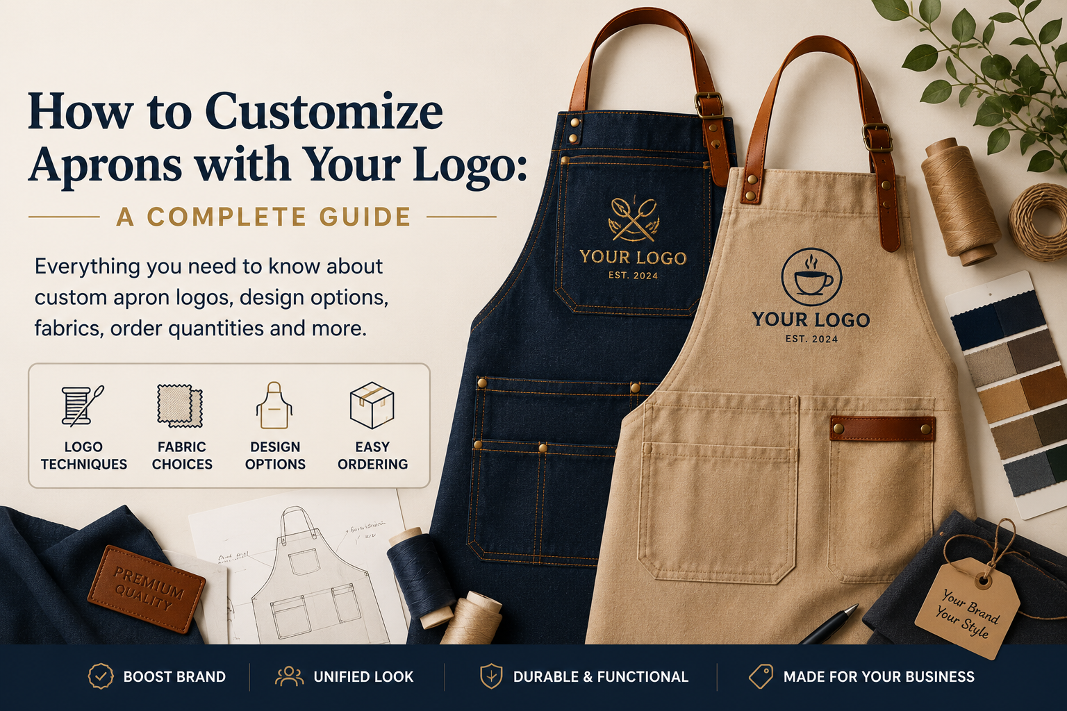 How to Customize Aprons with Your Logo: A Complete Guide